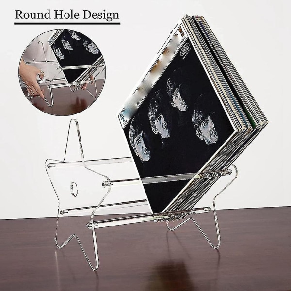 Clear Vinyl Record Holder- Record Display Stand For Albums12inch Acrylic Desktop Vinyl Hylla Hol