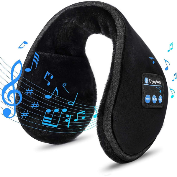 Bluetooth hörselkåpor - Bluetooth 5.0 hörlurar Hörselkåpor Löpande öronvärmare hörselkåpor för kvinnor Vintermusik hörselkåpor ut