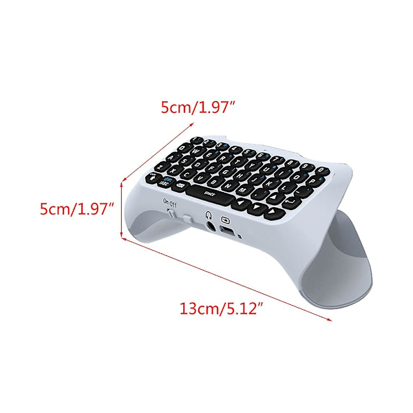 3,5 mm trådlös spelkontrolltangentbordschattskiva för Dual Sen