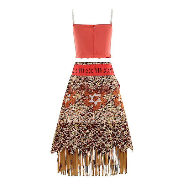 Moana Dress Cosplay Costume Oceania Girls Hula Kjol Kostym Play Top Skirt only Dress only Dress 150