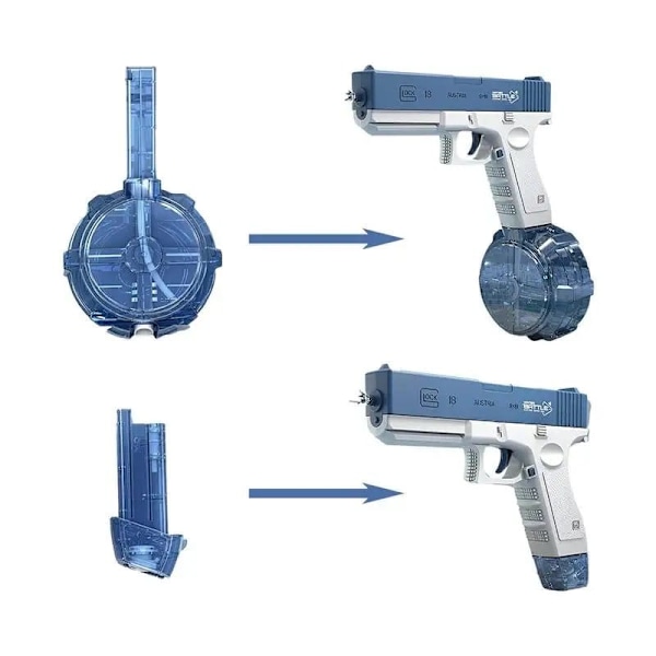 Elektrisk Vattenpistol Med Dubbla Magasin
