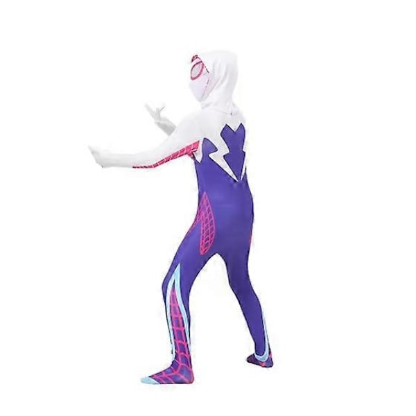 Spindelmannen Kostym Vuxen Barn Gwen Stacy Spider Cosplay Superhjälte Bodysuit Jumpsuit Kvinnor 130 cm