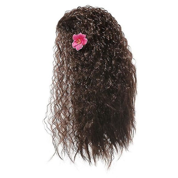 Moana Dress Cosplay Costume Oceania Girls Hula Kjol Kostym Play Top Skirt wig wig 140
