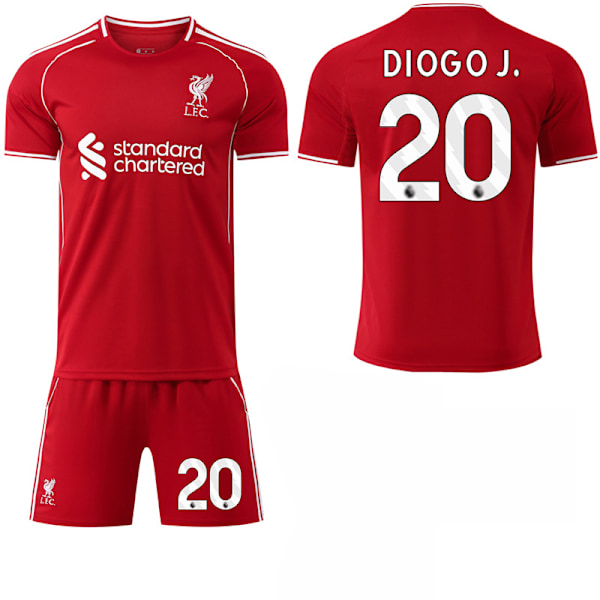 2025-2026 Liverpool No.20 Diogo J. Kotipaita Ei sukkia No socks M