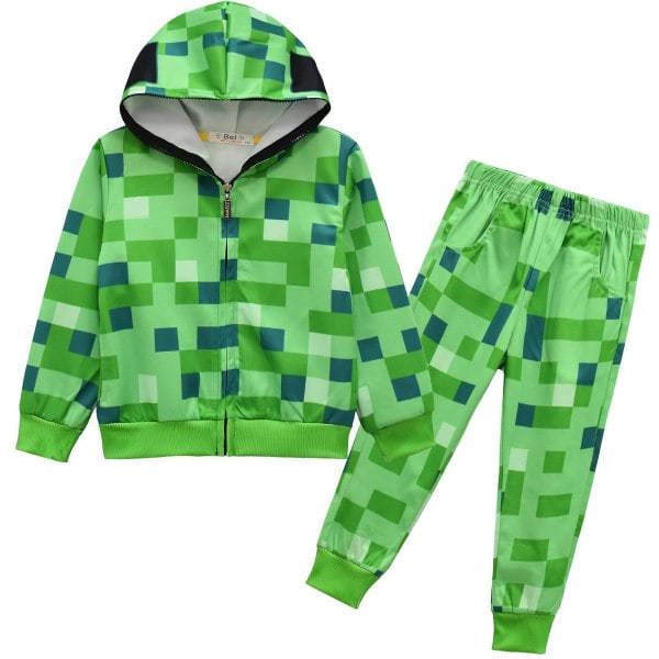 Minecraft-asu vanhemmille lapsille syksyllä pitkähihainen puku paita + housut kaksi osainen setti 7073 -a 7073 mallit 130 7073 mallit 7073 models 130
