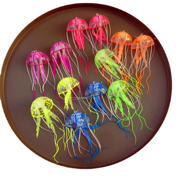 Diy Air Jellyfish Silikonörhängen Diy Handgjorda Överdrivna Dan Orange