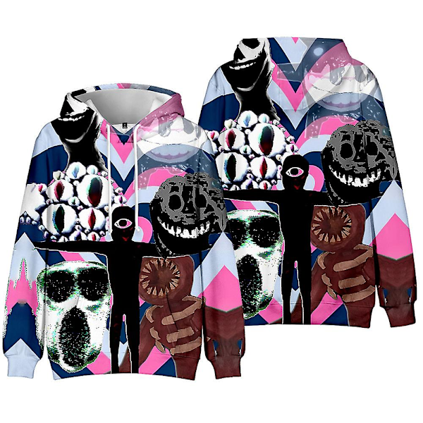Roblox Doors Tryckta Huvtröjor Med Fickor Casual Dragsko Huvtröja Tröja Toppar För Barn Pojkar Flickor Fans style 4 style 4 7-8 Years