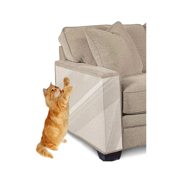 8 st möbelskydd, genomskinlig dubbelsidig anti-scratch katter träningstejp - soffa, dörr, väggar, mattskydd (30*40cm)
