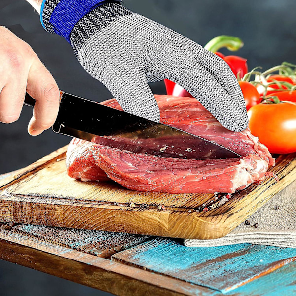 Skärskyddshandskar Högpresterande Skydd Nivå 5 Arbetshandskar Kökskyddshandske För Fiskfilé, Köttskärning, Mandolin, Ostron Och Snidning