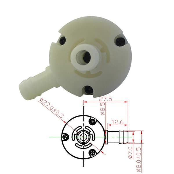 -370B DC minivattenpump 12V högtryckspump hushåll självsugande högflödes minivattenpump motor