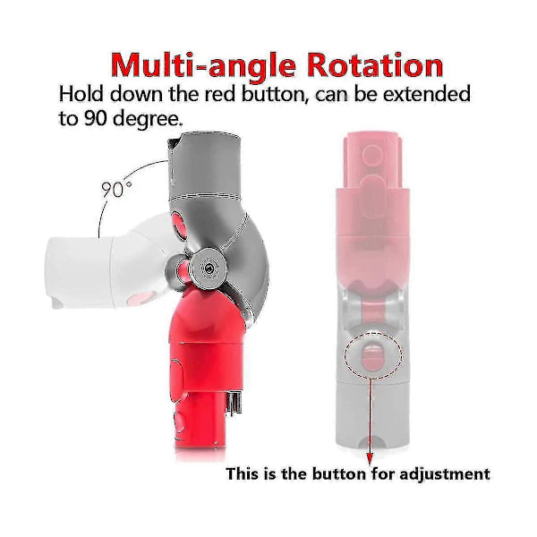 Adapter för V7 V8 V10 V11 V15 Snabbfäste Låg Räckviddsadapter 970790-01 Dammsugartillbehör As Shown
