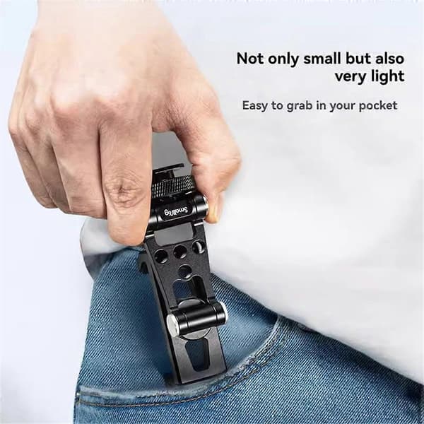 SmallRig Metal Telefonholder med Cold Shoe-montering til DJI RS 3 / RS 3 Pro / RS 3 Mini / RS 2 / RSC 2