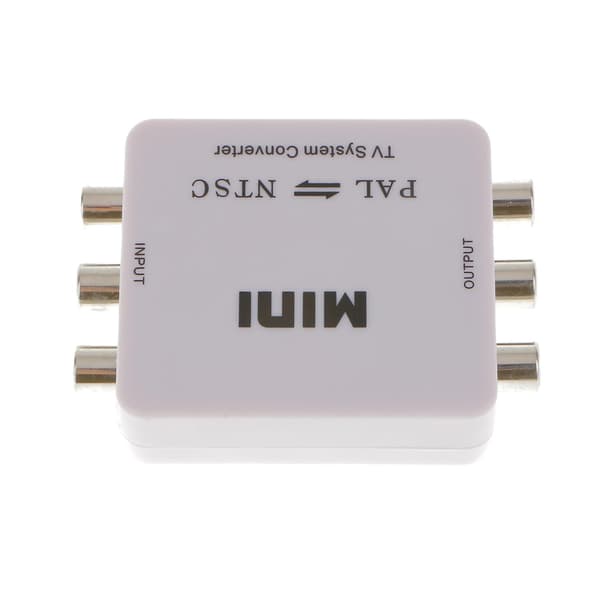 PAL/NTSC/SECAM til PAL/NTSC MINI Bi-direktionel TV System Switcher Konverter