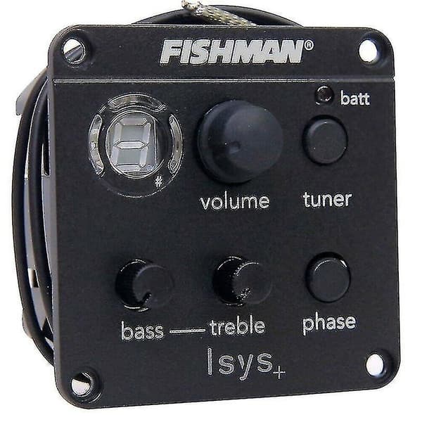 Fishman Eq Stämapparat Piezo Mic Presys Blend Akustisk Gitarr Pickup Förförstärkare
