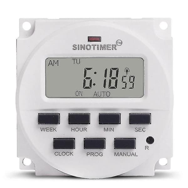 Sinotimer Tm618sh-1 1 Sekund Ugentlig Programmerbar Digital Timer Automatisk Tænd Sluk Mikrocompu