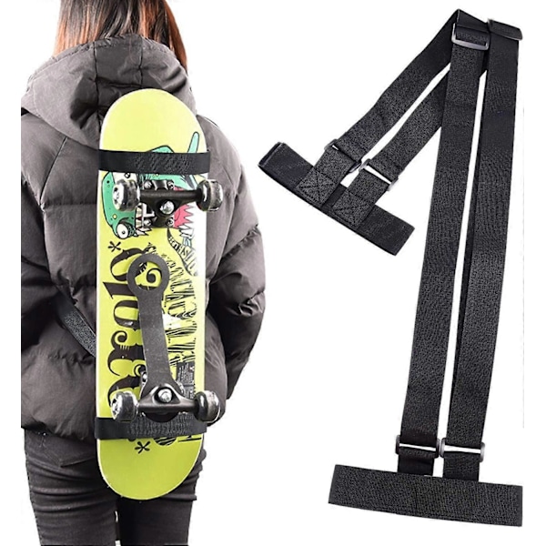 Universell Skateboard Axelrem, Justerbara Longboard Axelbärremmar Ryggsäcksbälten