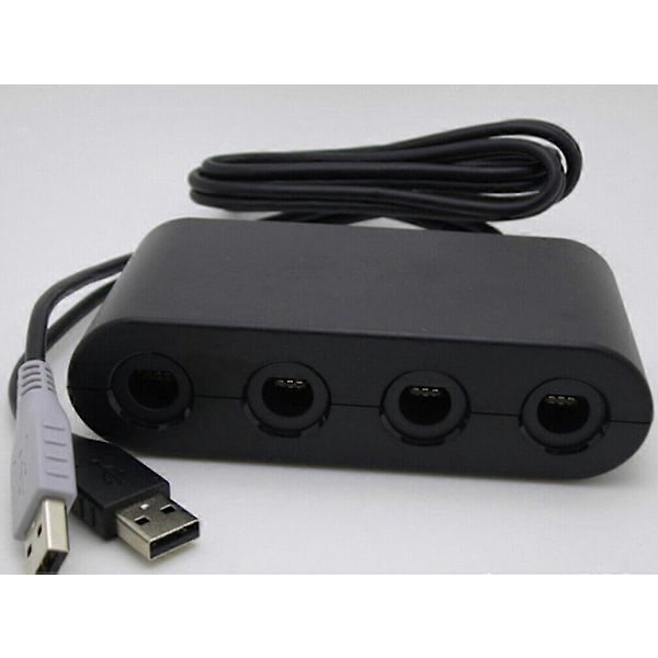 4-Port Kontrolleradapter for Nintendo GameCube til Switch & Wii U & PC