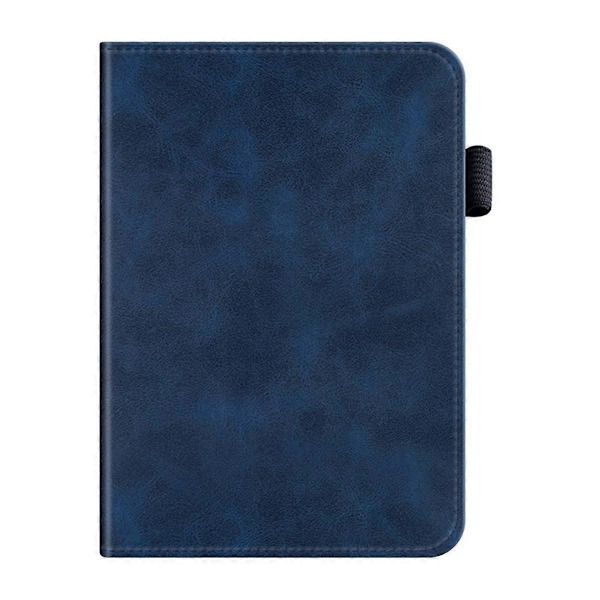 För Pocketbook Touch HD 3 E-läsare Ställ Skydd Flip PU Fodral med Handhållare Mörkblå