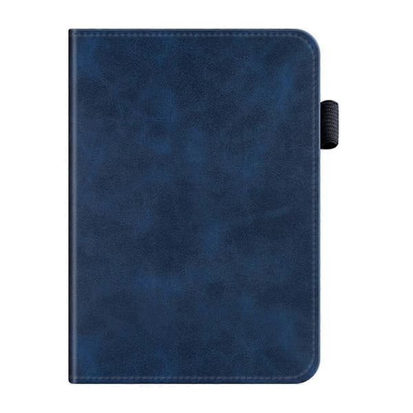 Til Pocketbook Touch HD 3 E-Reader Stand Cover Flip PU Etui med Håndholder Mørkeblå