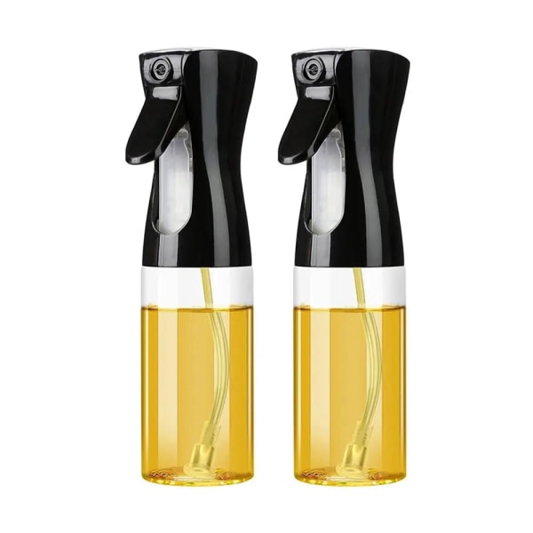 2-Pack - Sprayflaska för Olja i Glas - 200 ml Transparent Transparent 2-Pack