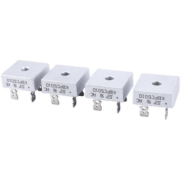 4x 50A 1000V Metallhus Enfase Diodebro Rettferdig Kbpc5010
