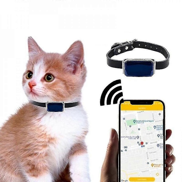 GPS Smart Vattentät Husdjurslokalisator Universell Vattentät GPS-lokaliseringshalsband för Katter och Hundar Positioneringsspårare Lokalisering