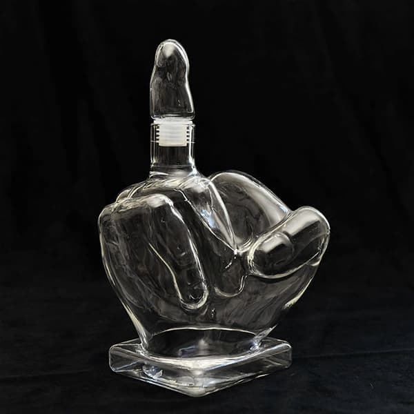 Långfinger Karaff Män Whiskey Karaff Set Glas Karaff+Lufttätt Lock, 100% Ny