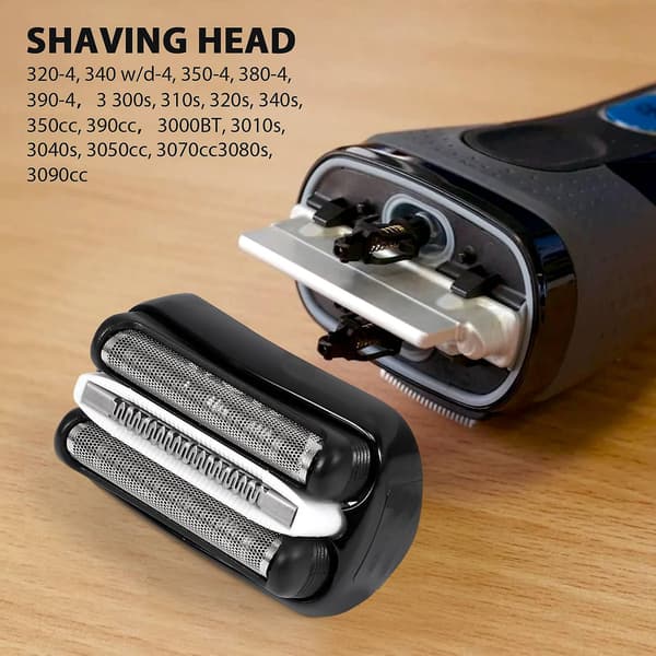 32B Barberhode-erstatning kompatibel med Braun 32B Series 3 301S 310S 320S