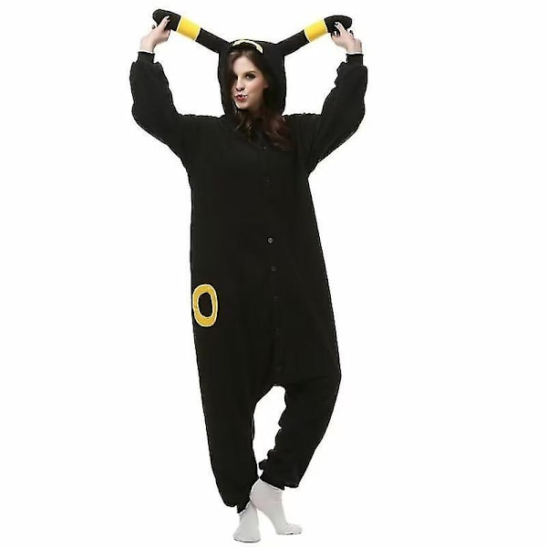 Unisex Vuxen Djur Onesie1 Anime Cosplay Pyjamas Kigurumi Jul Fancy Dress Jul Umbreon Yellow L