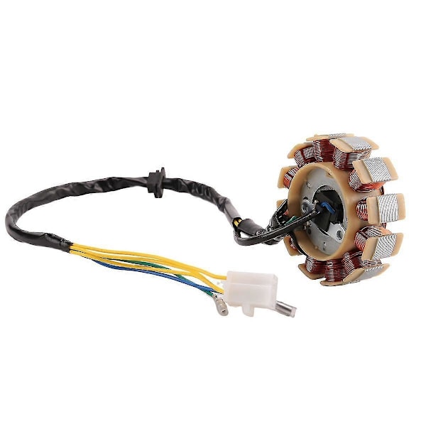 Spole 12-polig Stator DC Spole Tändningsstator för GY6 125cc 150cc