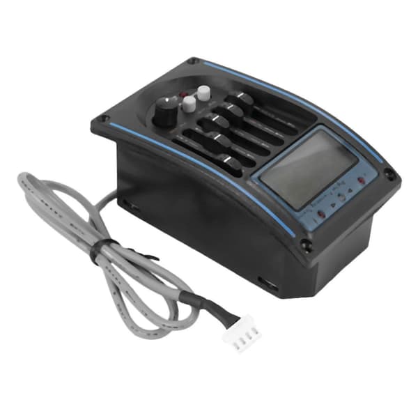 5-bånds akustisk guitar pickup Eq forforstærker LCD tuner equalizer med mikrofon Lc-5