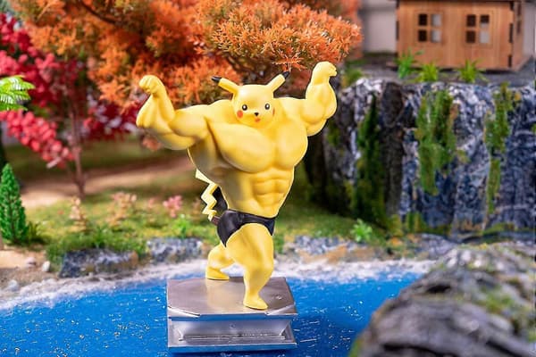 Gk Pikachu Statue Figur Bodybuilding Series Collection Pikachu