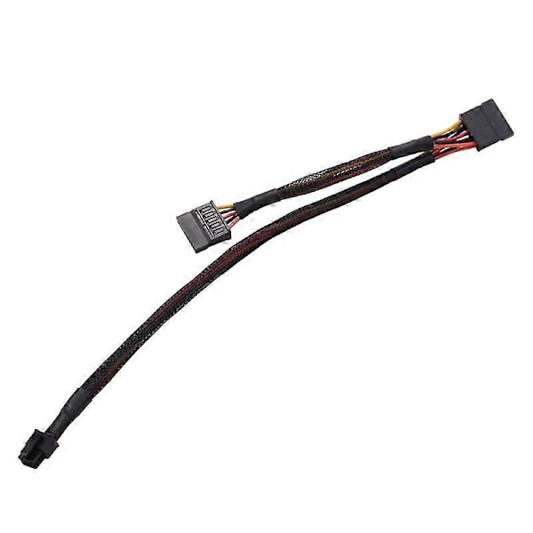 Mini 6Pin till 15Pin X2 SATA Strömkabel för DELL Vostro 3650 3653 3655 Stationär Dator HDD SSD