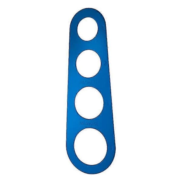 4 Hål Hög Precision Spaghetti Mätare 430 Rostfritt Stål Portionskontroll Spaghetti Mätverktyg Köksredskap Blue