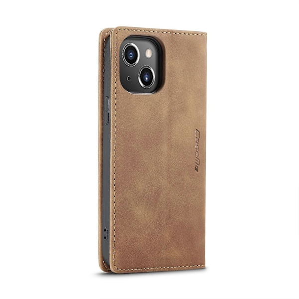 För iPhone 14 CaseMe-013 Multifunktionellt Retro Frostat Läder Telefonfodral