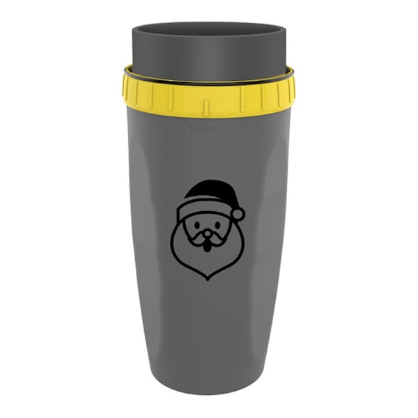 Portabel Twizz Mugg Läcksäker Resemugg med Sugrör Dubbla Lager Isolerad Silikon Twist Design Varma/Kalla Dryckesmuggar för Barn Studenter Jikaixiang Grey C