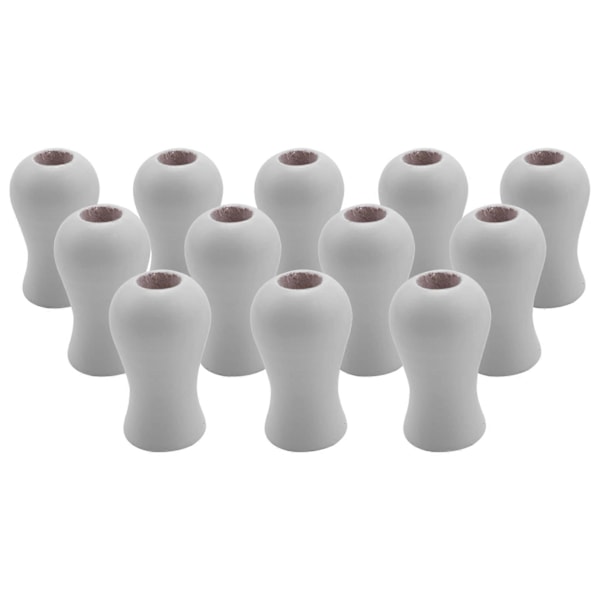 12-pack Träslösa snören för persienner, träknoppar, små hängen, dragändar för persienner White