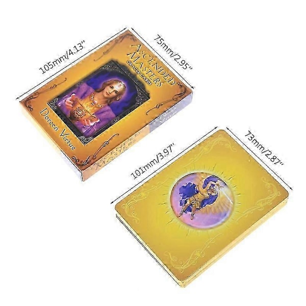 2022 Nya Ascended Masters Oracle Kort Engelsk Version 44-kortslek Tarot Brädspel