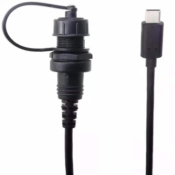 USB 3.1 Typ-C C Hane Till Hona Infälld Panelmontering Förlängningskabel Vattentät Bil