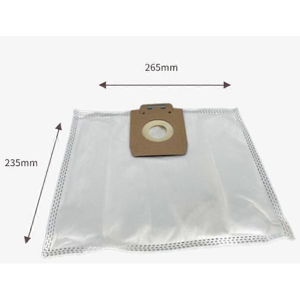 Förpackning med 10 påsar till Nilfisk Power dammsugare alla serier 107407639, P10P40, 265*235MM (FMY)