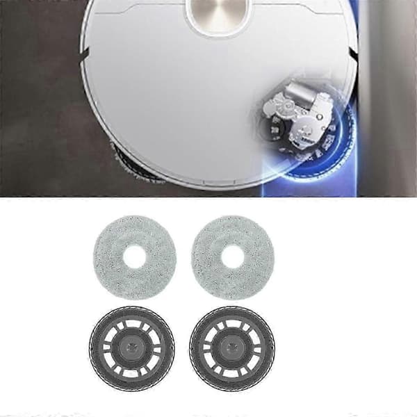 2 st mopphållare med 2 st trasor för L20 Ultra/x20 Pro/ M30s dammsugare moppkit-Yogu