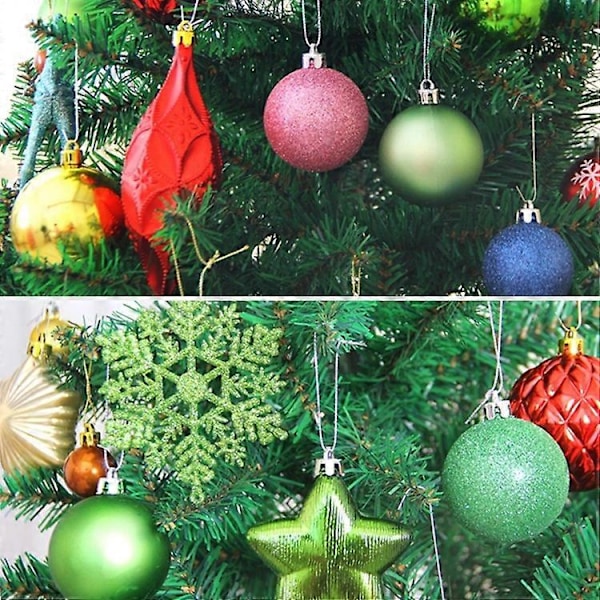 1 Ask 3cm Hem Julgransdekor Boll Prydnad Hängande Julgransfest Ornament Dekorationer Gold