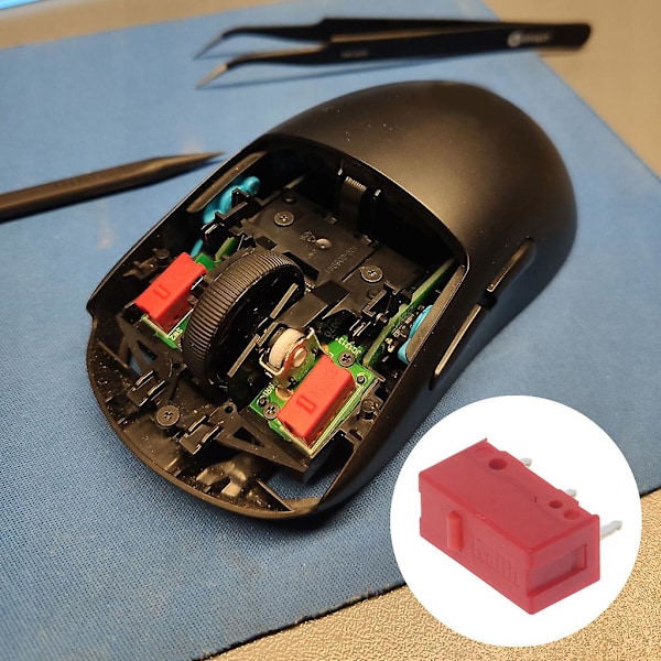 Kailh för GM Mus Mikro Switch Röda Brytare Knappar för Gaming Mus 2 st