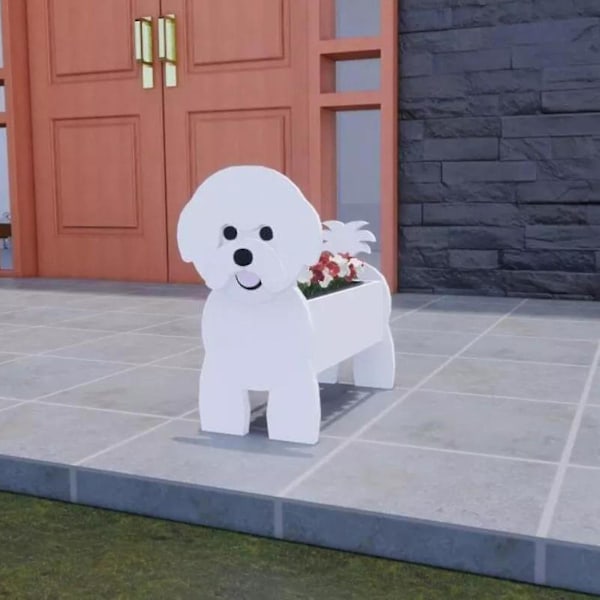 Helt Nya 2023 Växtkrukor Hundplanterare Lätt Att Montera Kontor Heminredning Present Trädgård Gräsmatta Gräsmatta Utomhusväxter Bästsäljare American Akita Planters