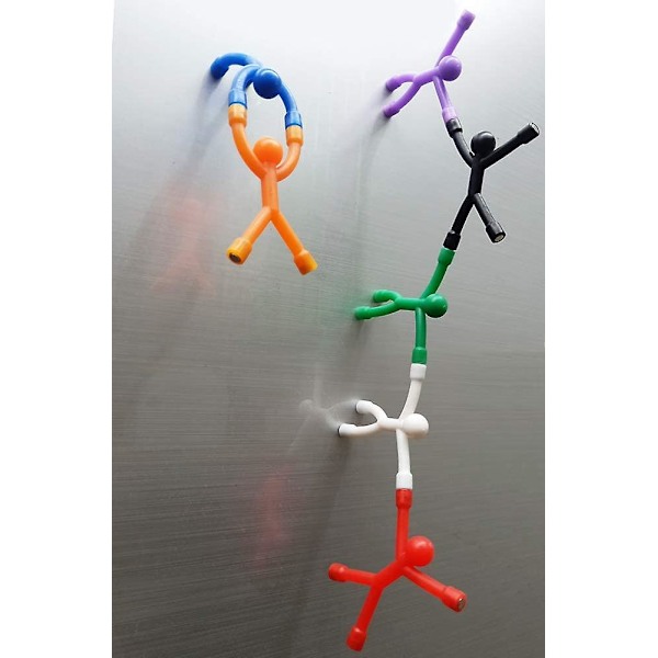 10 st Roliga Mini Kylskåpsmagneter i Form av Män, Toosunny Söta Gummi Magnet Män Kylskåpsmagneter Magnetisk Leksak För Vuxna Kontor Rolig Dekorativ De