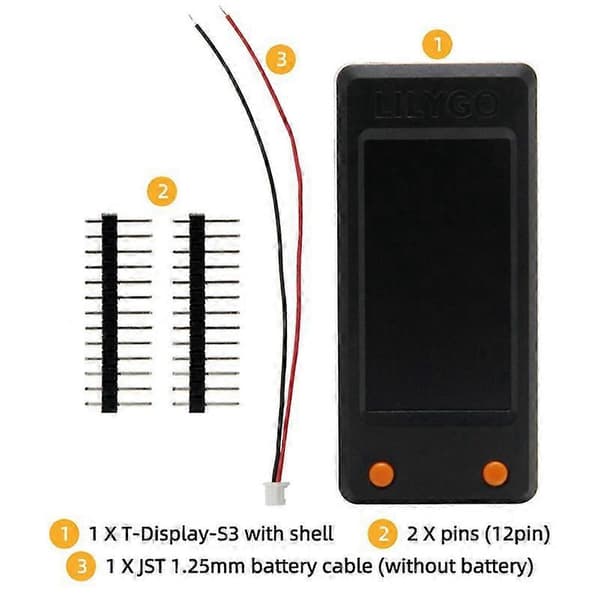 LILYGO T-Display-S3 ESP32-S3 utviklingskort ST7789 1,9-tommers LCD-skjermmodul WIFI Bluetooth