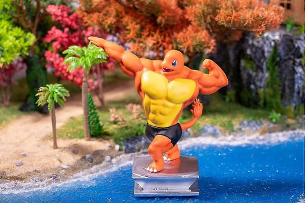 Gk Pikachu Statue Figur Bodybuilding Series Collection Charmander