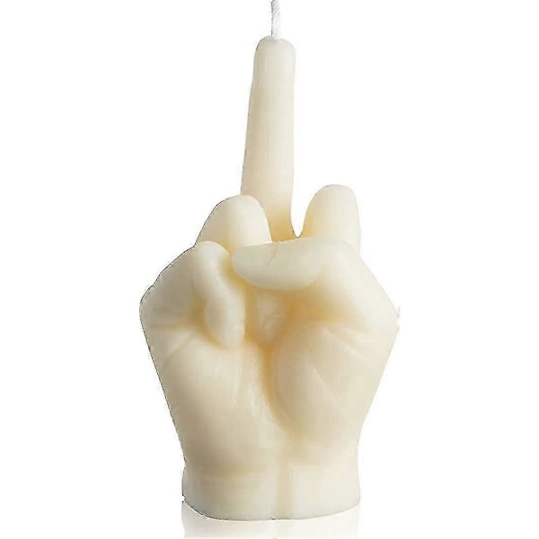 Kreativa Doftljus Formade Som Ett Gestikulerande Långfinger white