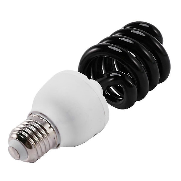 2x E27 40w UV Ultraviolett Fluorescerande Svartljus CFL Lampa Glödlampa 220v Form:spiral Watt Volt