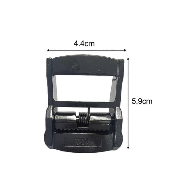 10 stk. spændebeslag til 38 mm webbing bagage last kajak board surf sort